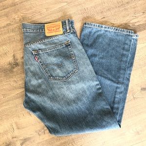 Mens Levi’s 559 Medium Wash Jeans Size 36x30 Straight Leg Casual